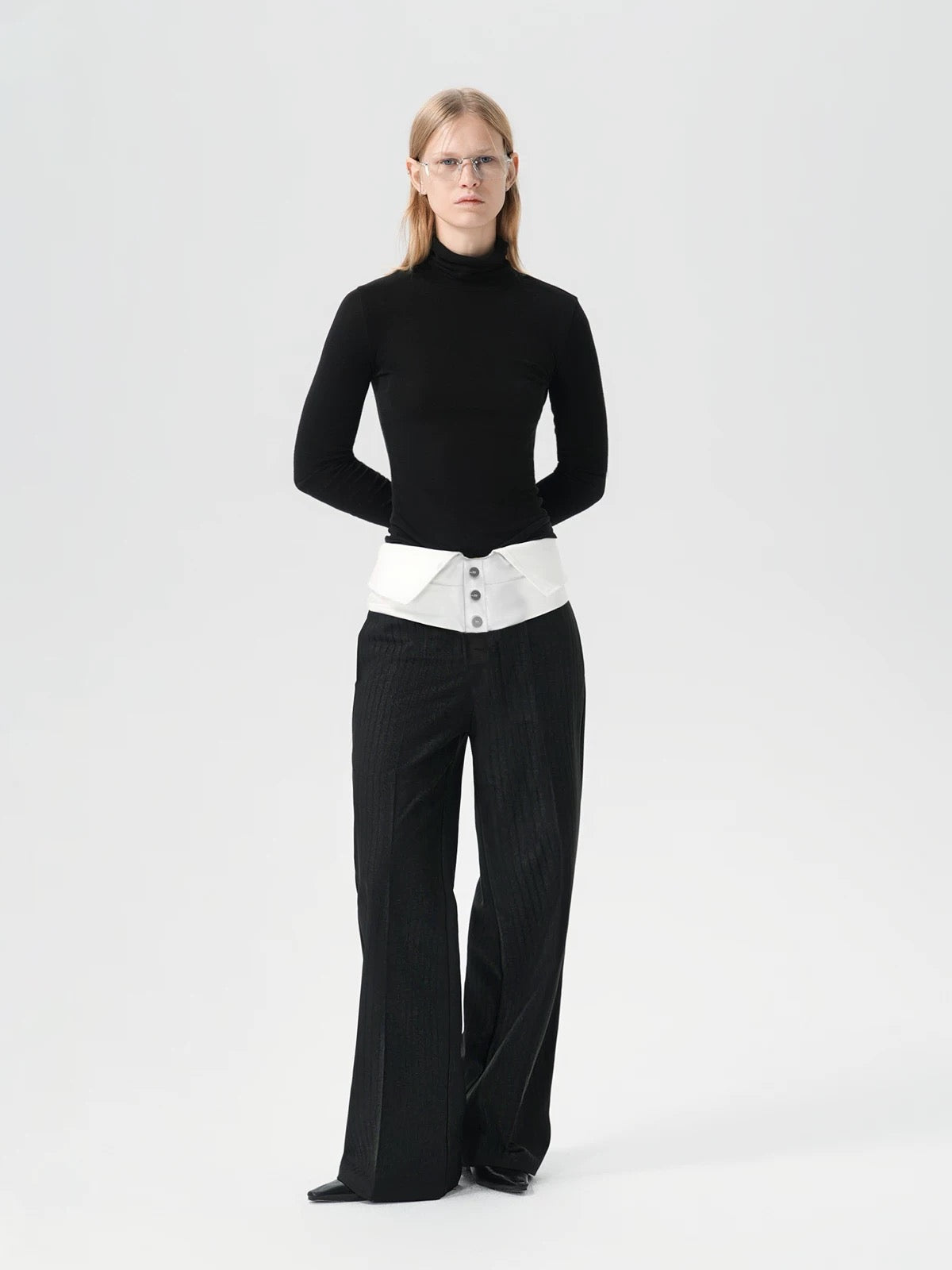 "Collar" Loose Pants