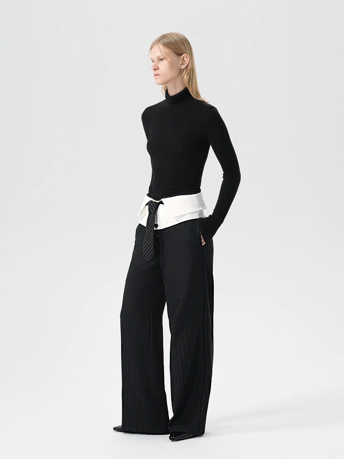 "Collar" Loose Pants