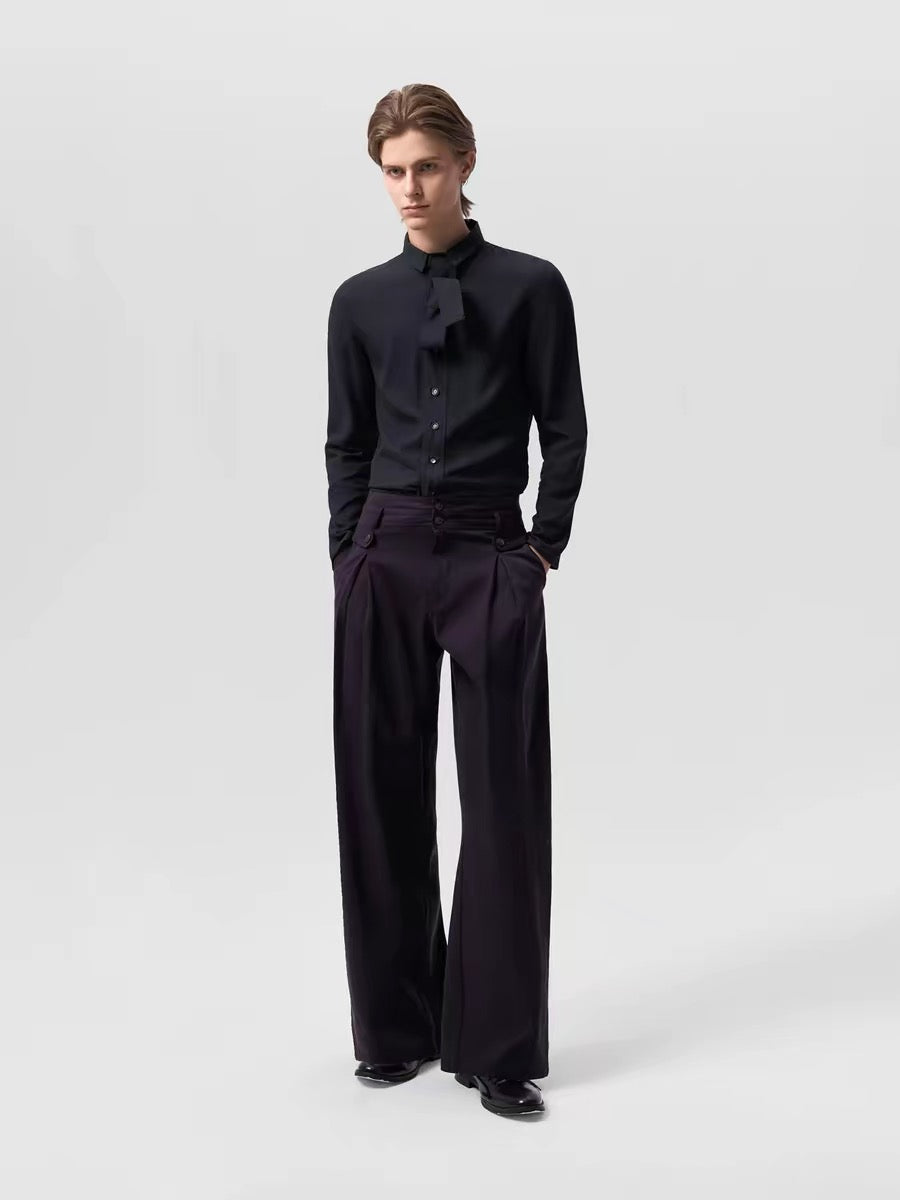 "Chihiro" Tailored Waist Trousers