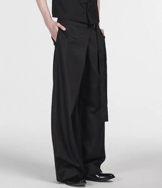 "Temple" Tailored Draped Trousers
