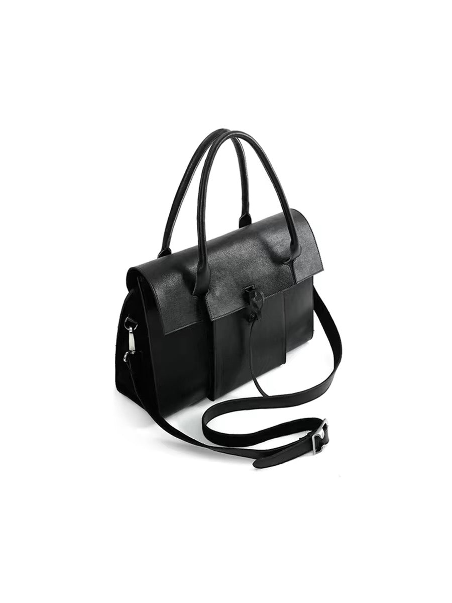 "Holdall" Embossed Texture Leather