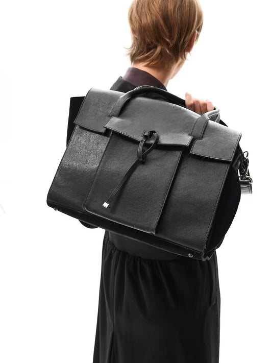 "Holdall" Embossed Texture Leather