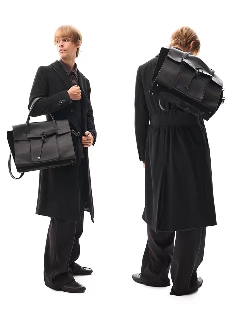 "Holdall" Embossed Texture Leather
