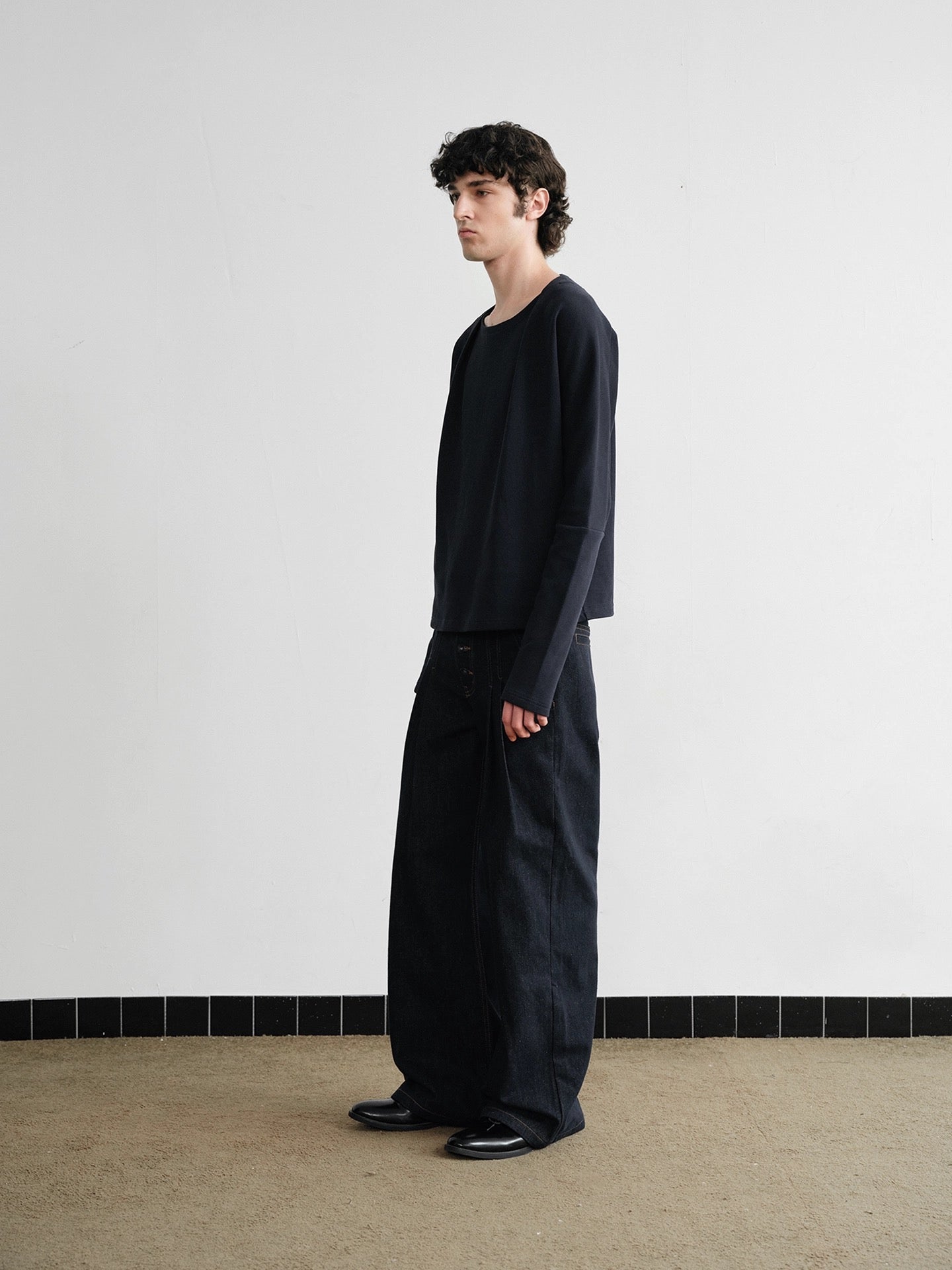 « Wide Pants » 5-button Front Denim Pants