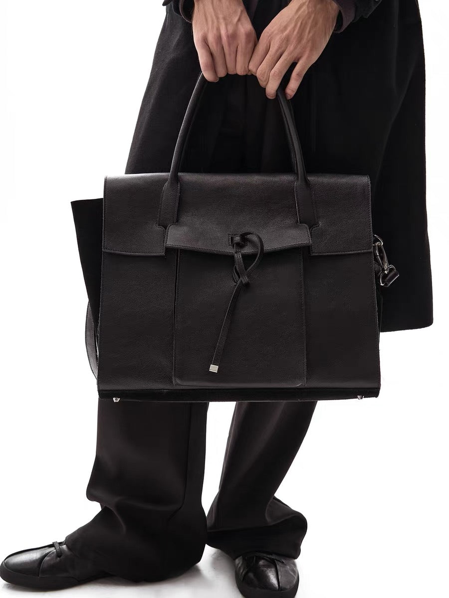 "Holdall" Embossed Texture Leather