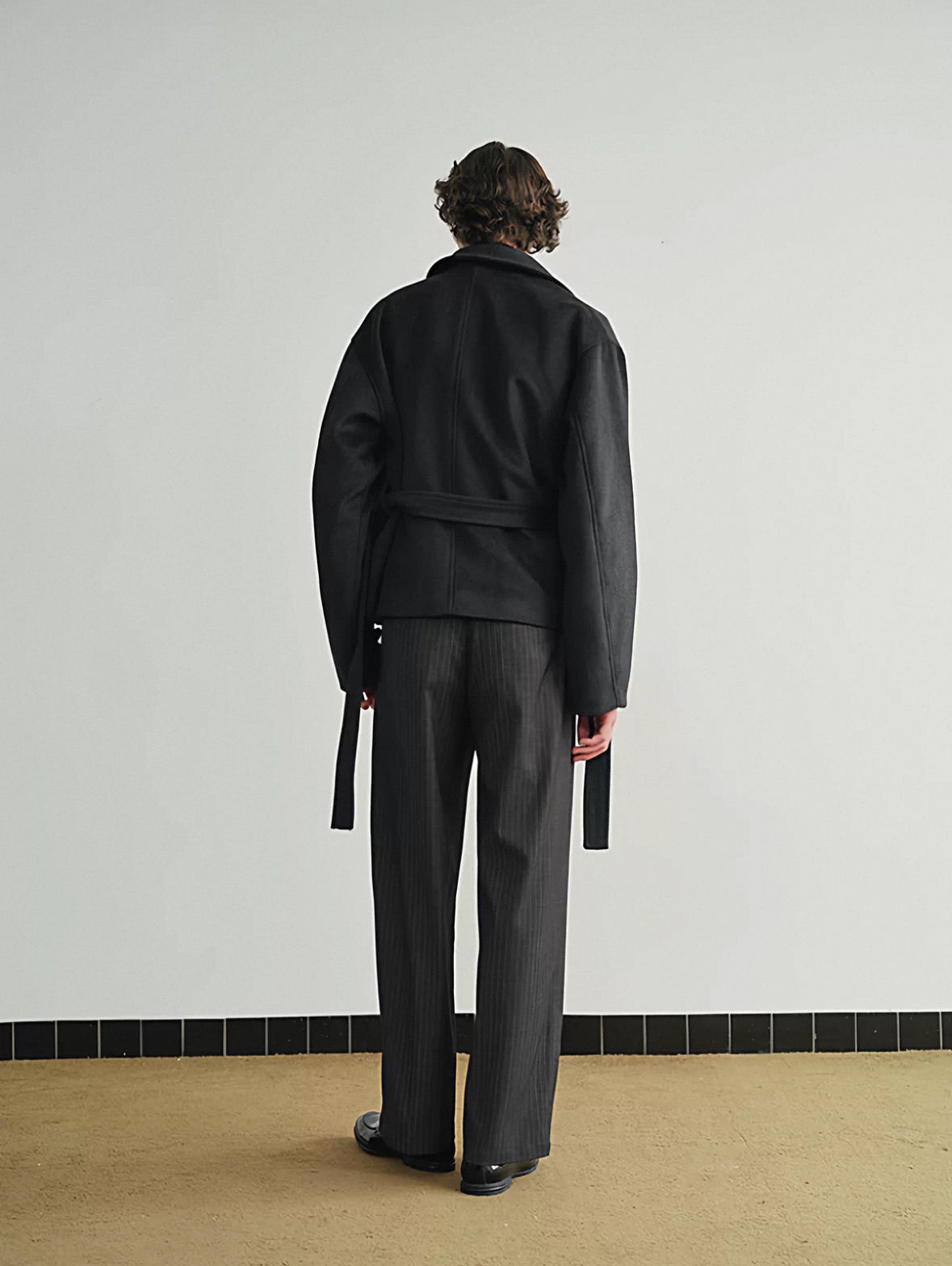 "Cocoon" Double-Breasted Coat