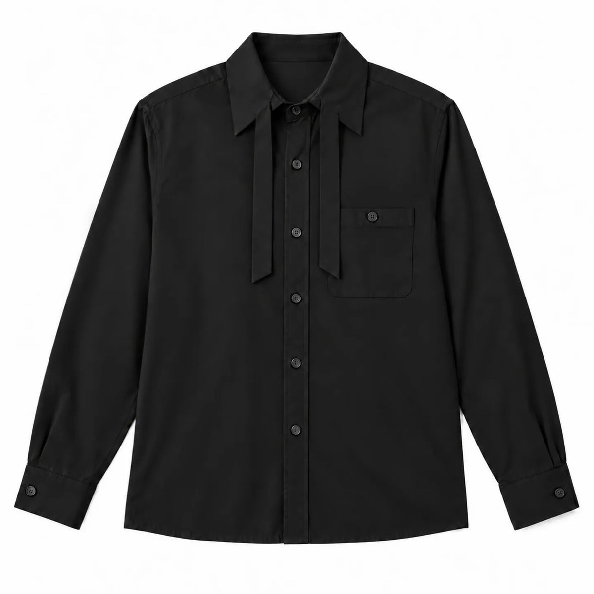 "Poetic" Linen Long-Sleeve Shirt