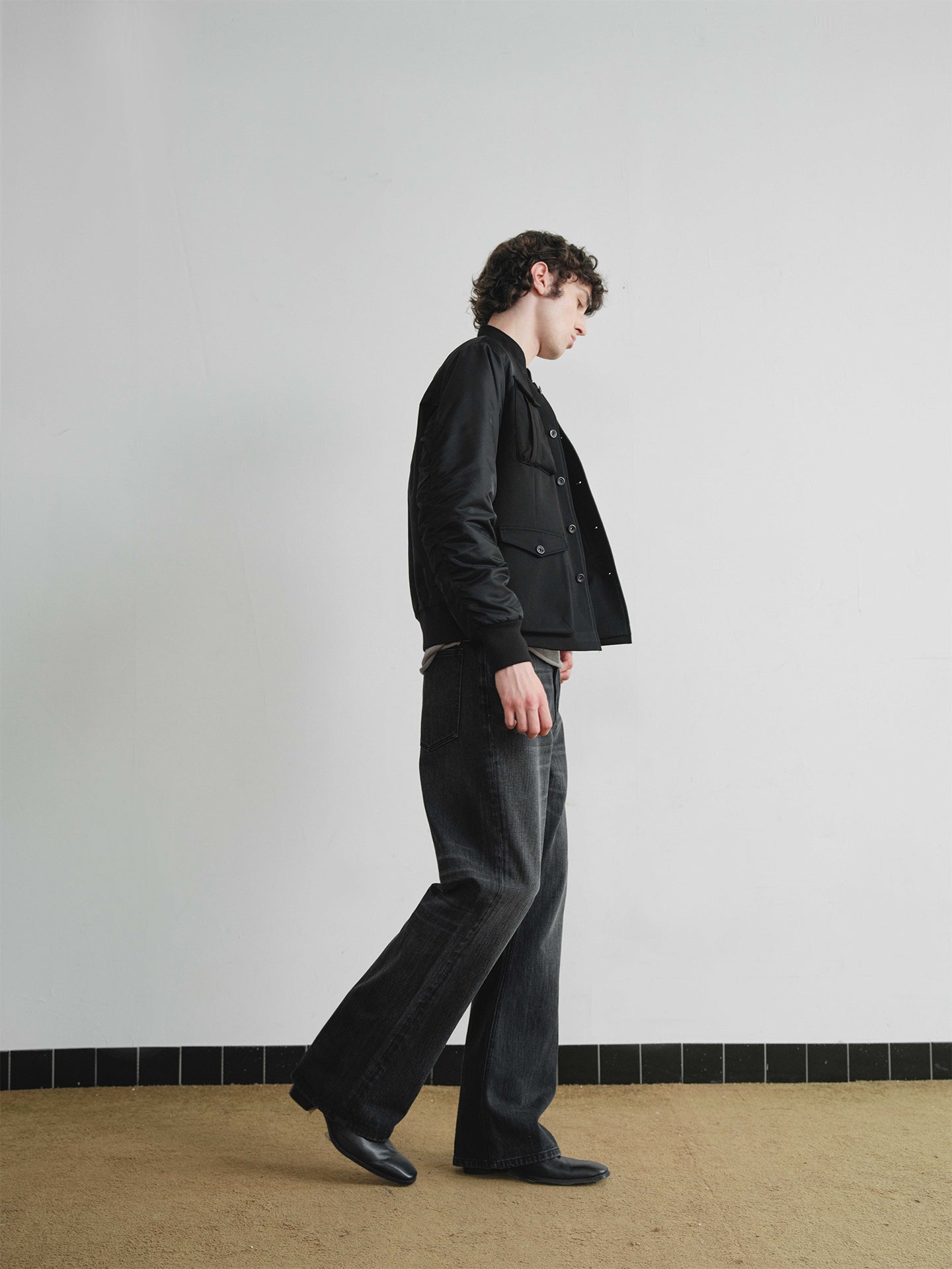 "Sulfur" Raw Straight-Leg Jeans