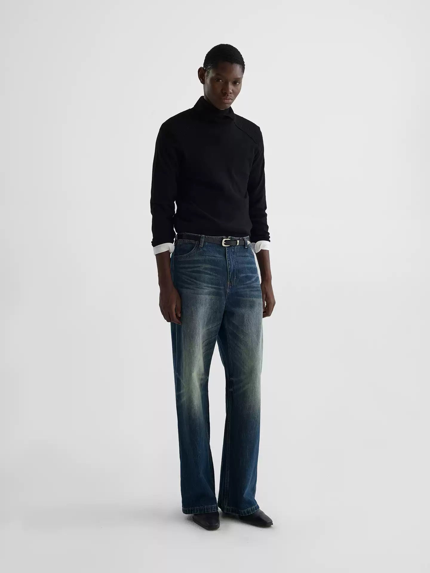 " Wood" Linen knitted sweater