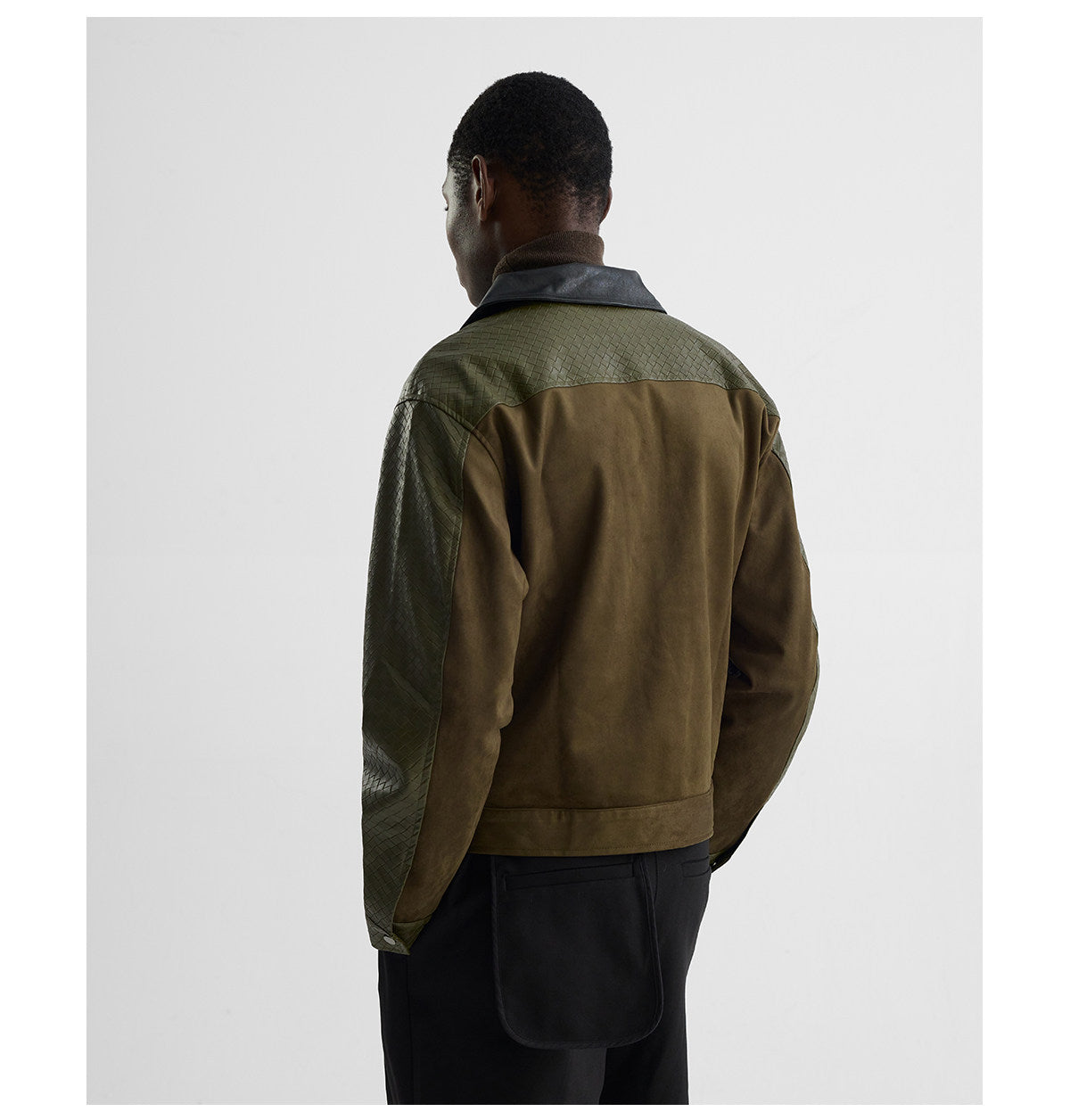 "Moss" Embossed Suede Jacket