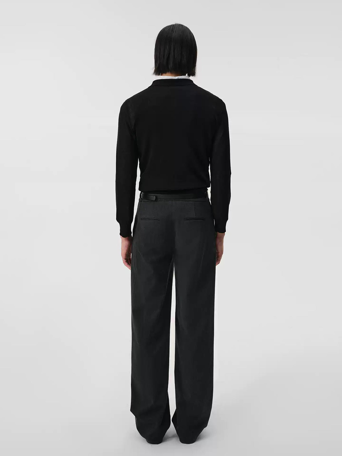 "Straight" Cutout Waist Trousers