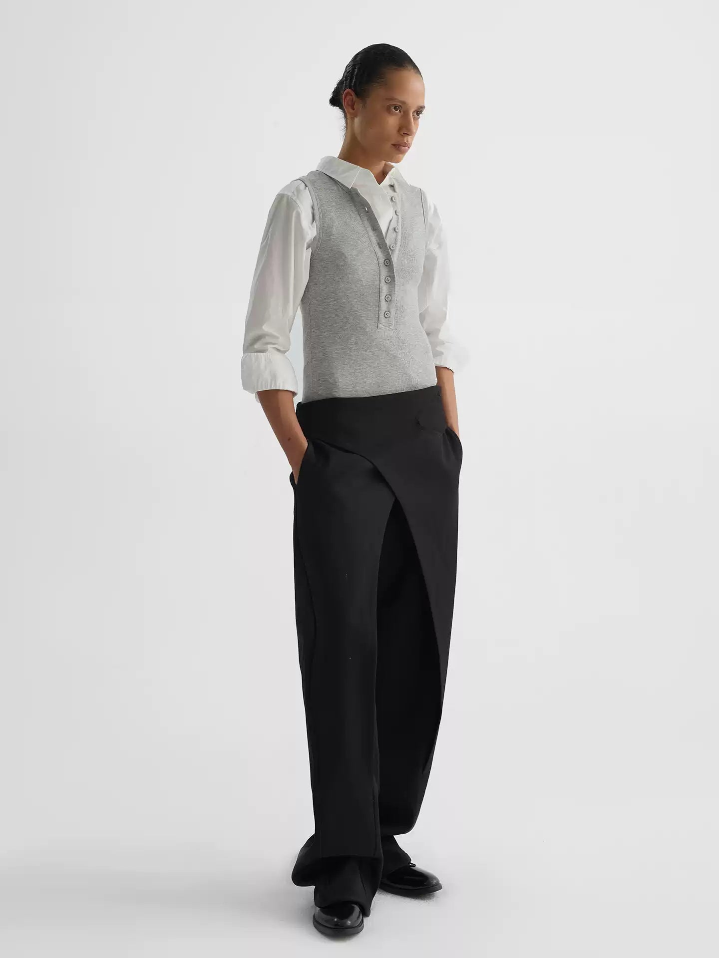"Awake" Wide-leg Suit Trousers
