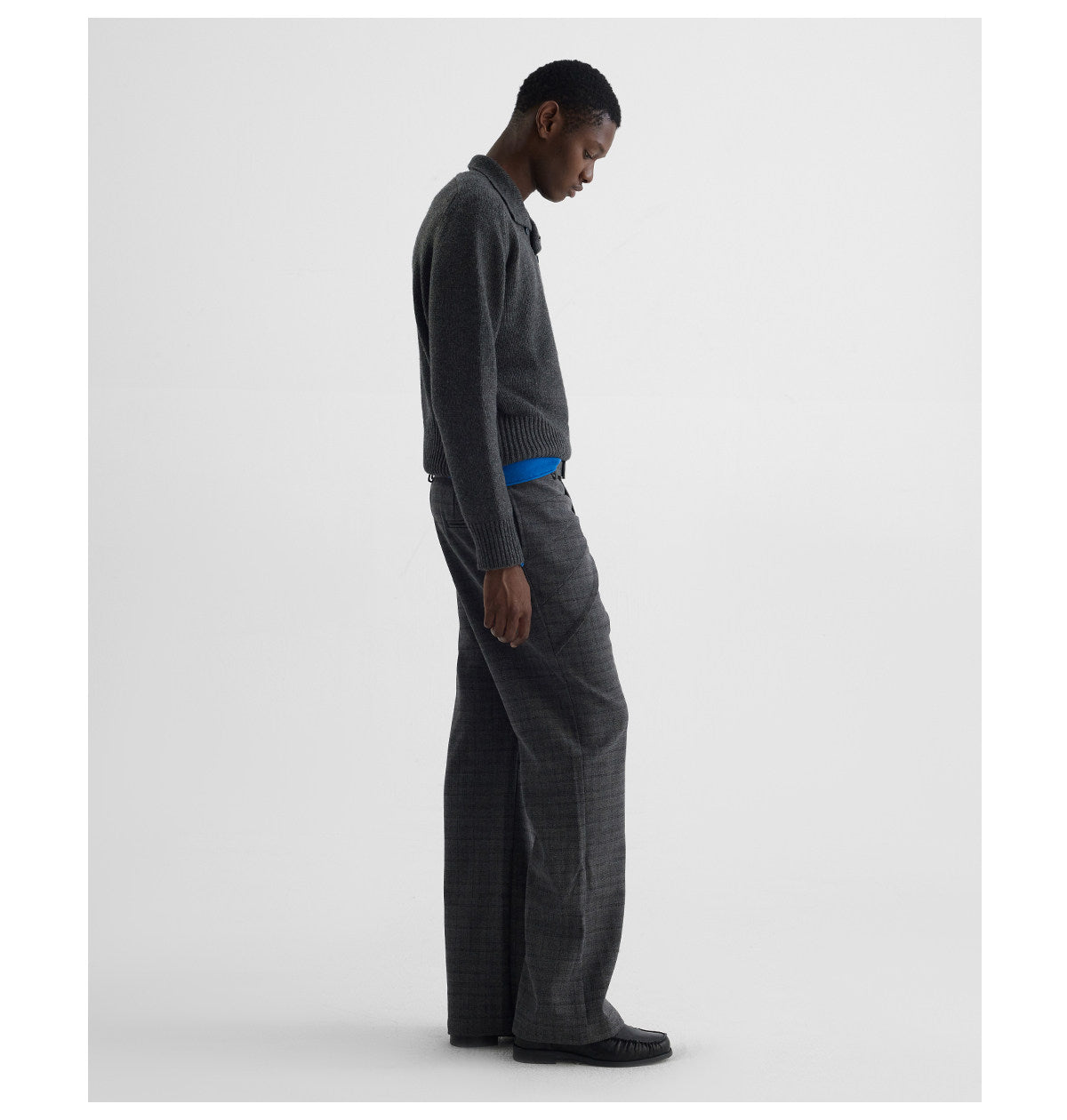 "British" Stand Collar Wool Knit