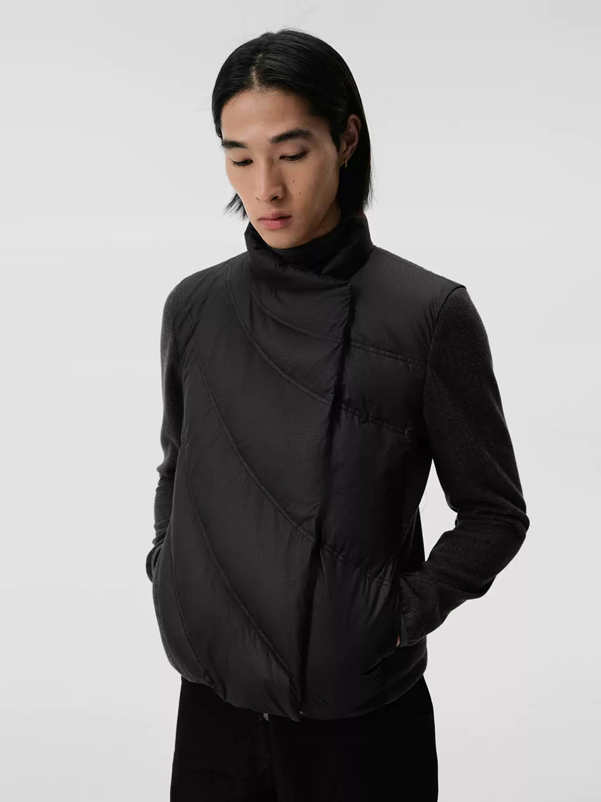 "Zodiac" Fitted Down Jacket
