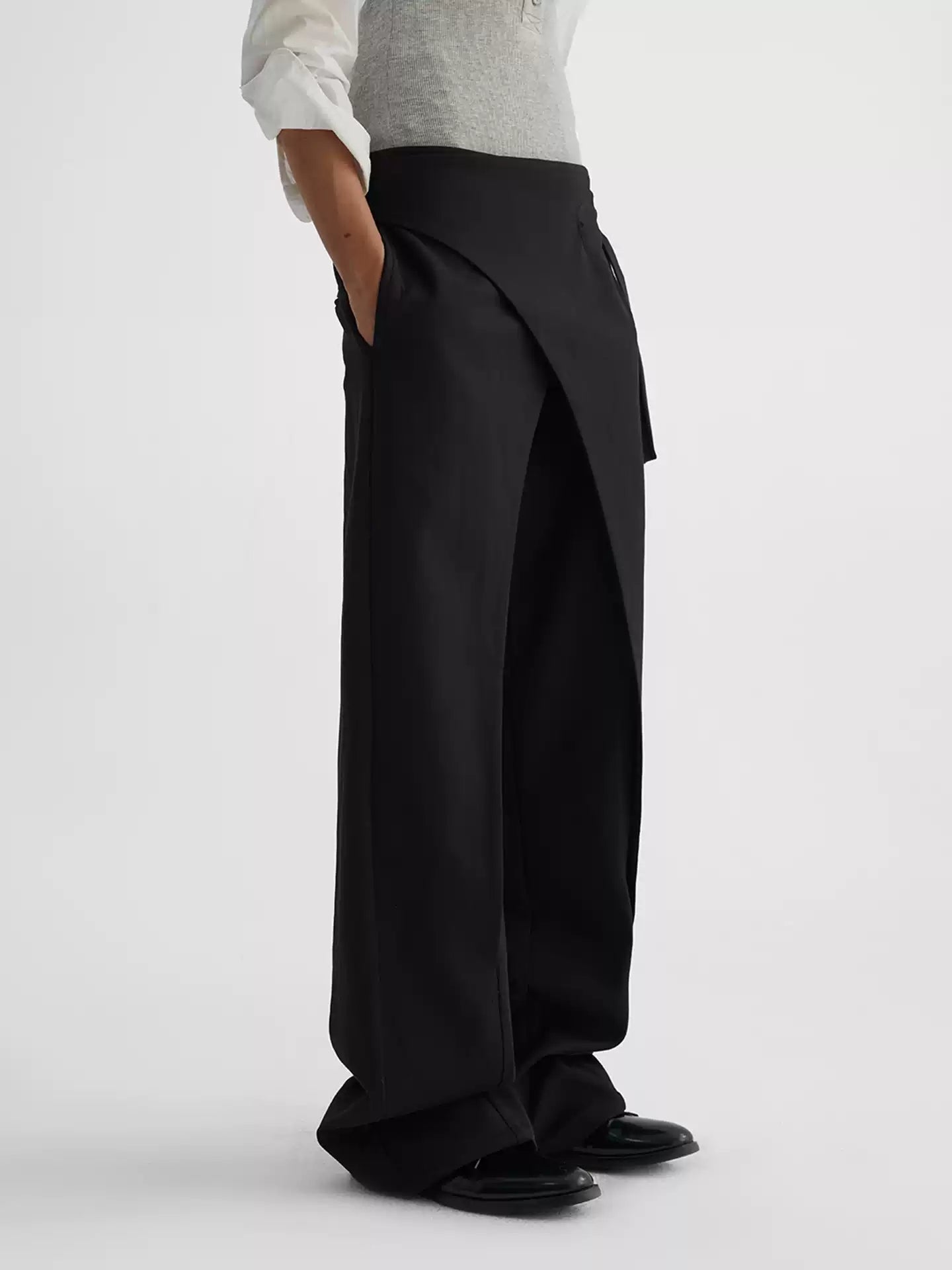 "Awake" Wide-leg Suit Trousers
