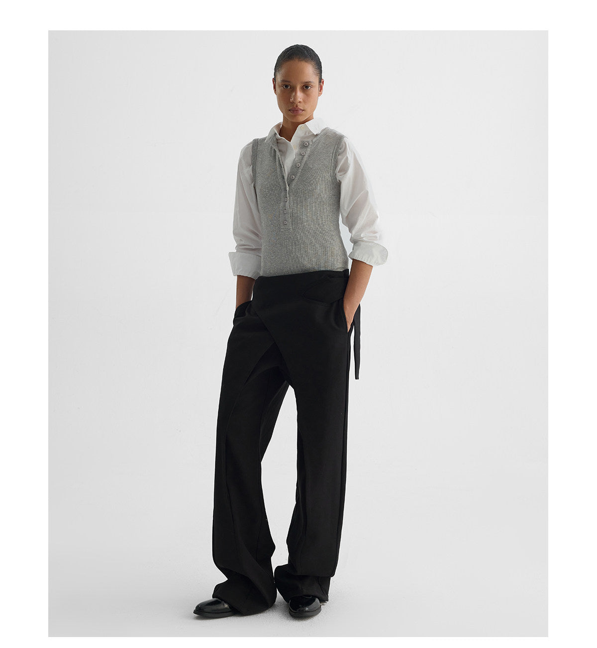 "Awake" Wide-leg Suit Trousers
