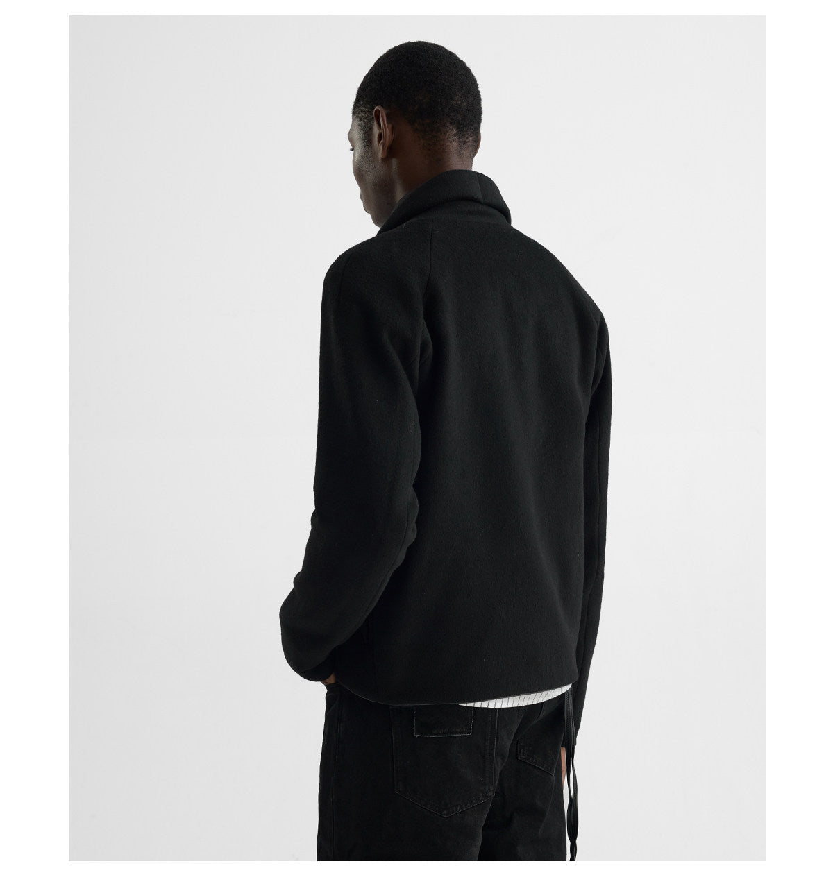 "Crimes" Wool Cocoon Jacket