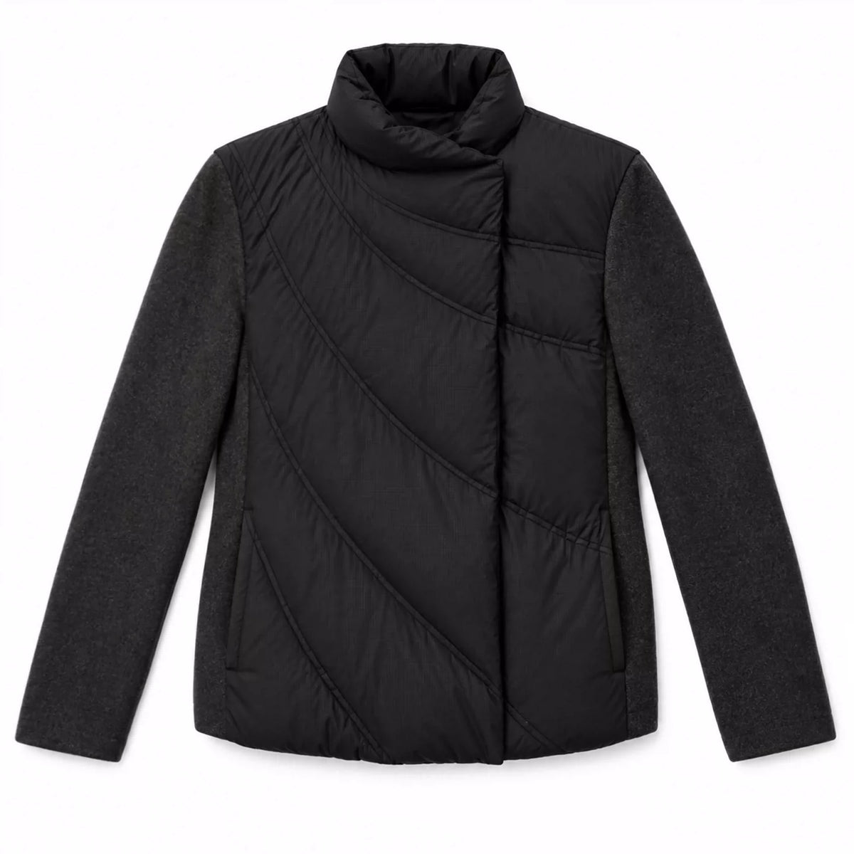 "Zodiac" Fitted Down Jacket