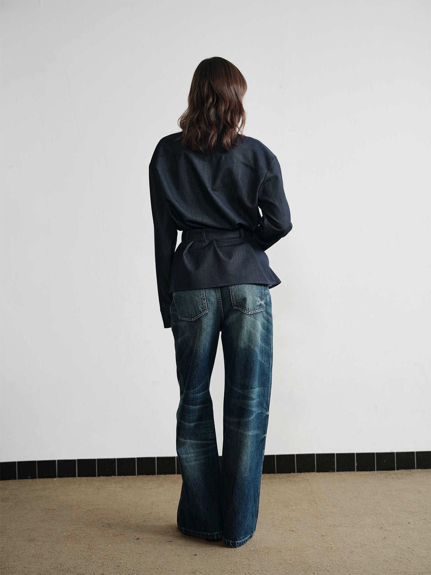 "Nevada" Wash Flared Jeans