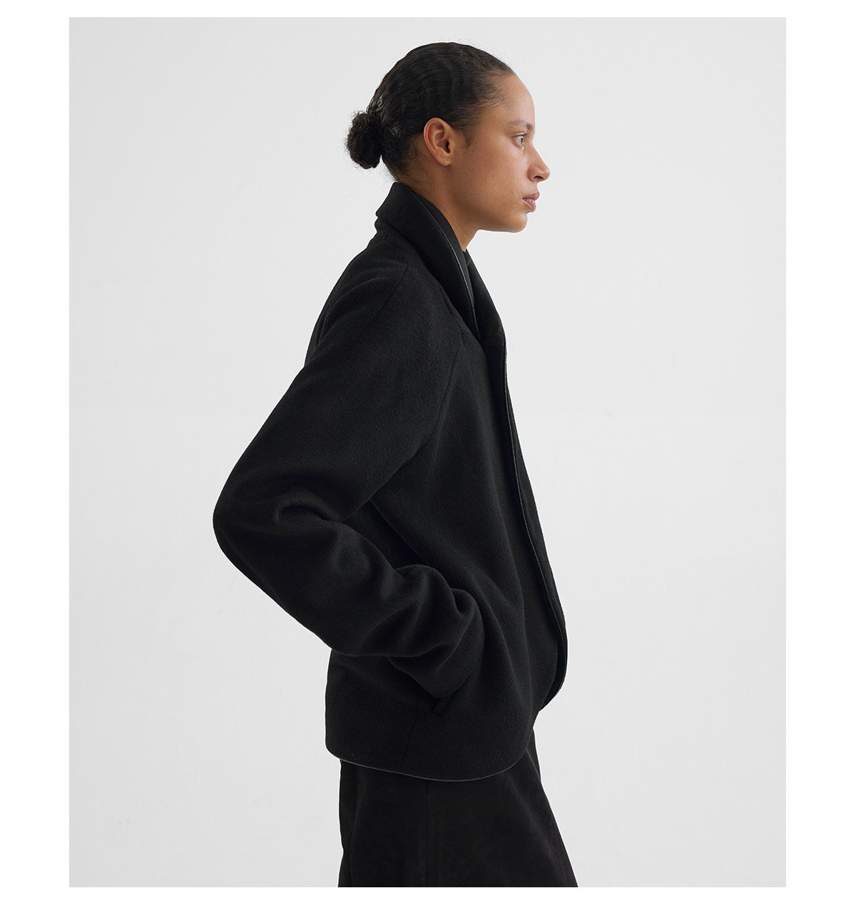 "Crimes" Wool Cocoon Jacket