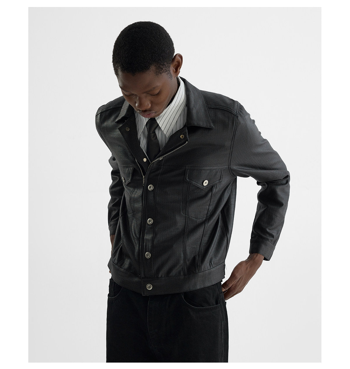 "Road" Motorbike Jacket Coated