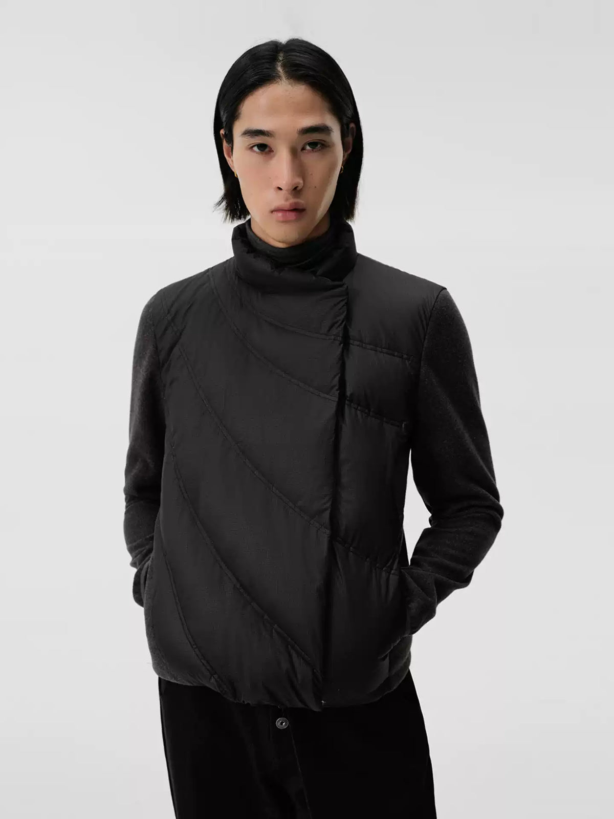 "Zodiac" Fitted Down Jacket