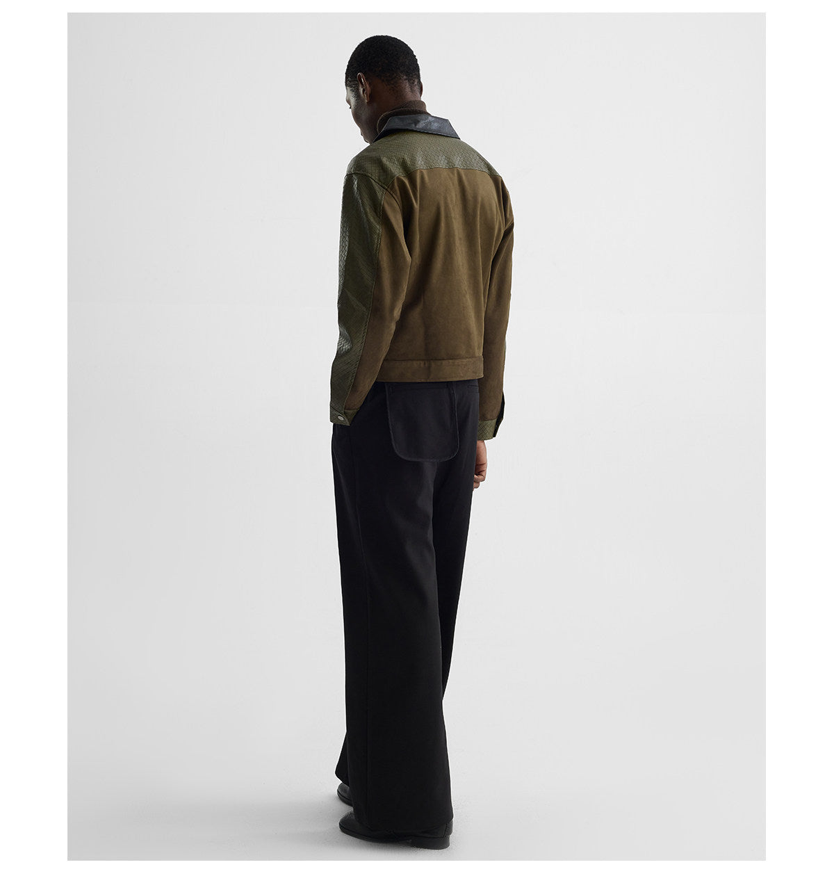 "Moss" Embossed Suede Jacket