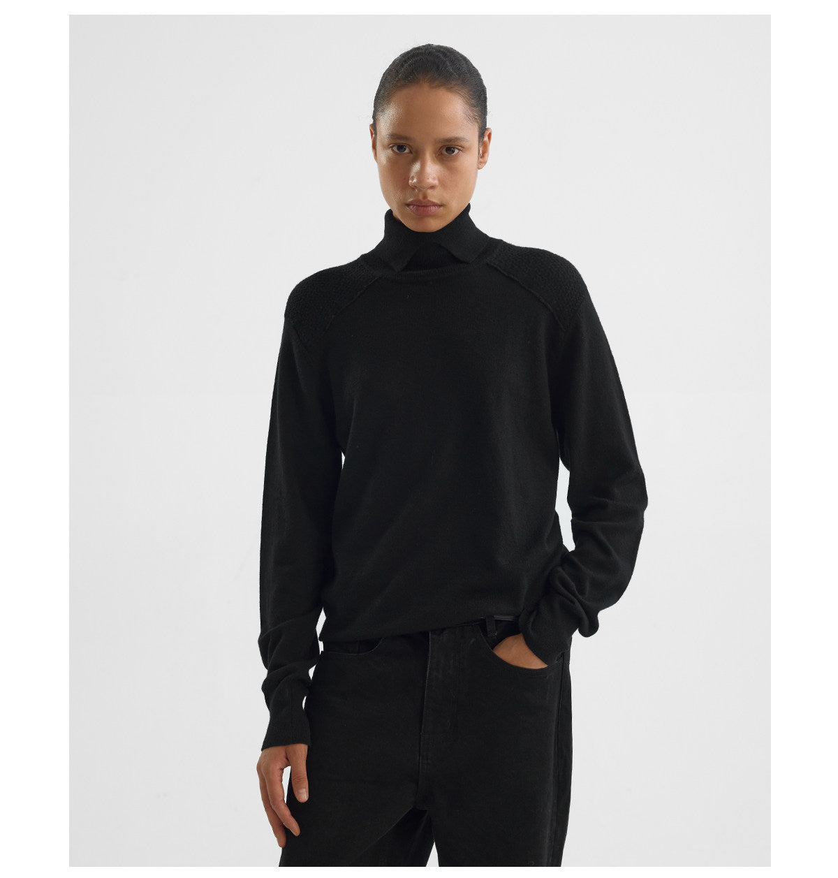 " Wood" Linen knitted sweater