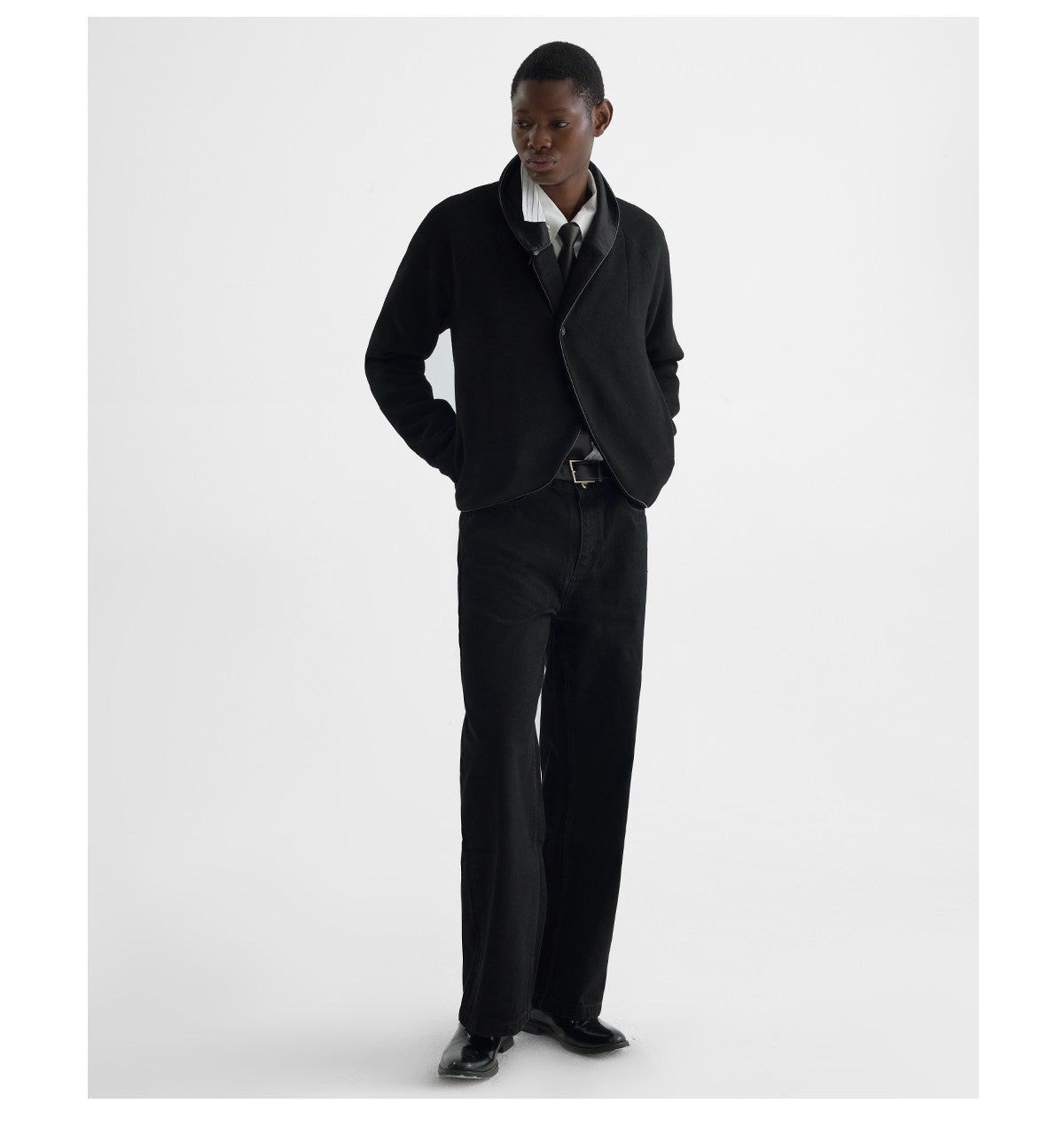 "Crimes" Wool Cocoon Jacket