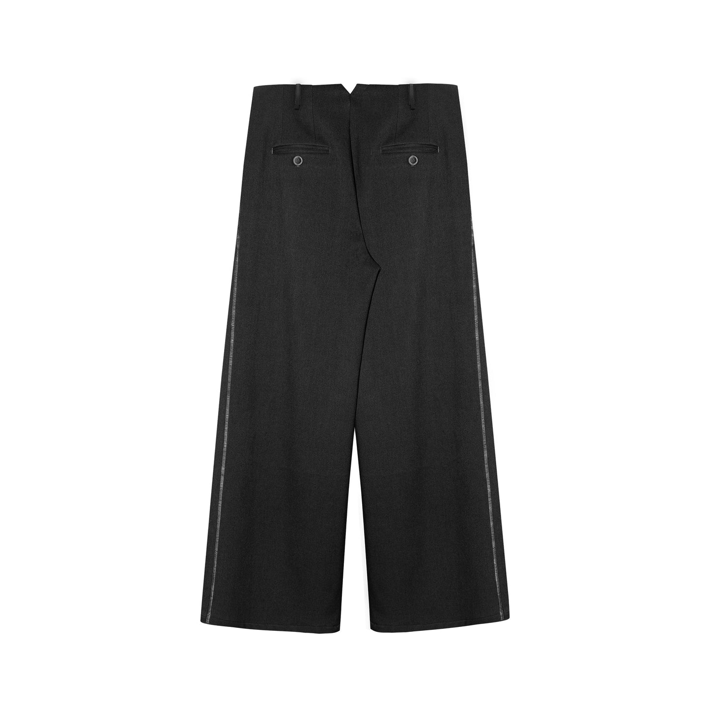 "Tencel" Pleated Straight Pants