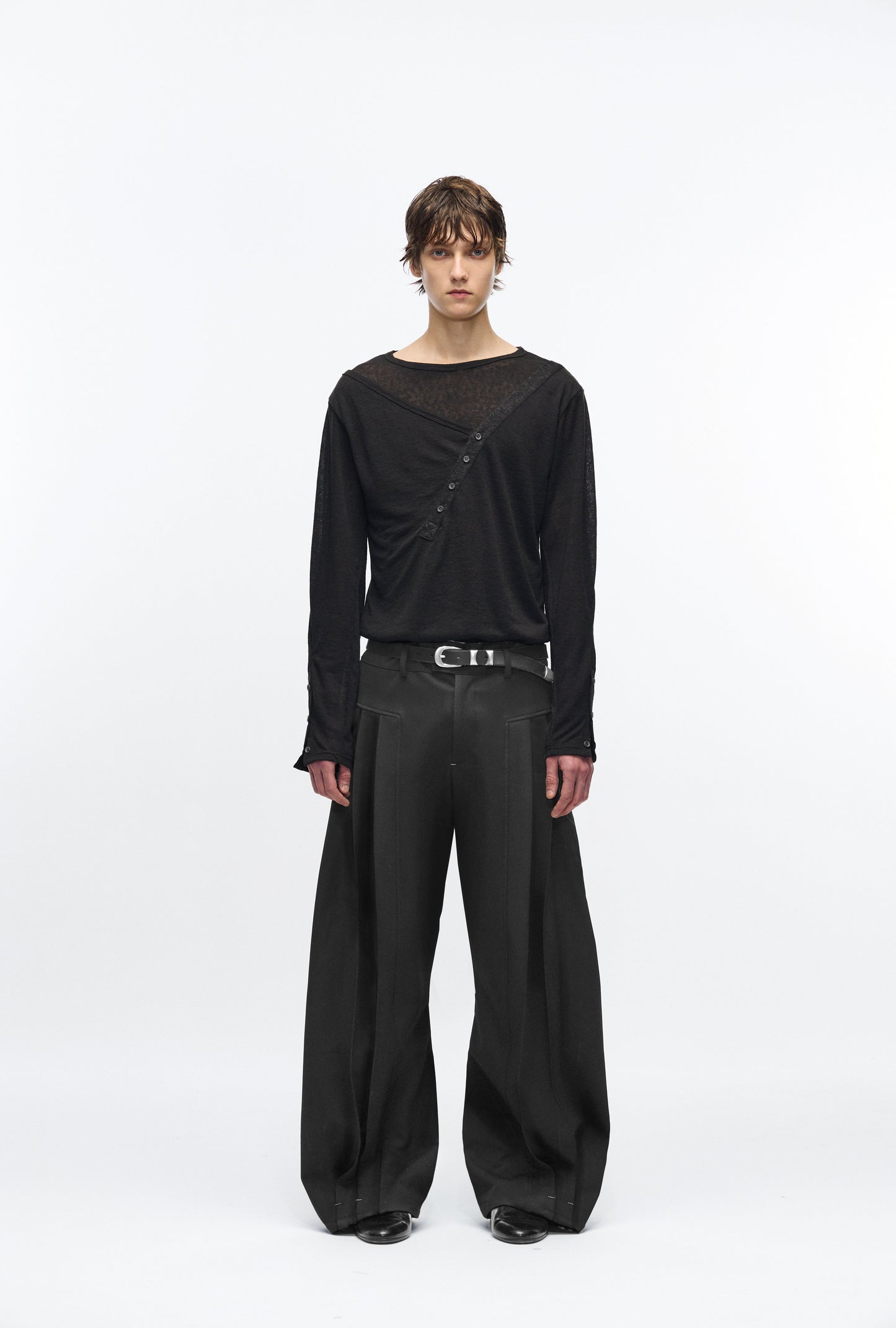 "Shale" Buttoned Sweatshirt