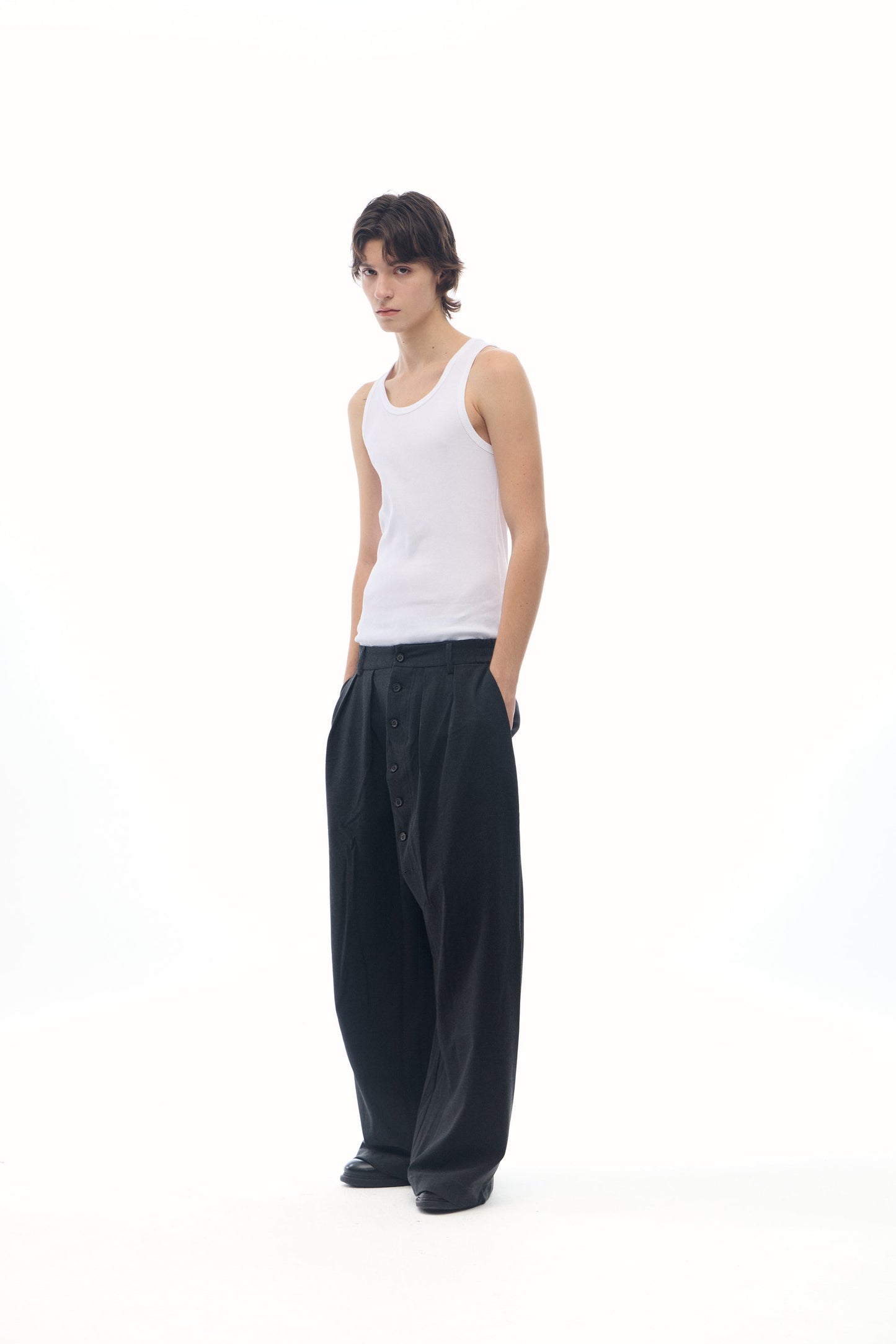 "Eclipse" Distressed Kendo Blended Pants